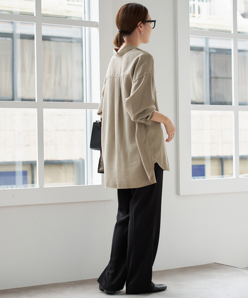 セットアップ対応可》製品染めシャツ（シャツ/ブラウス）｜SLOBE