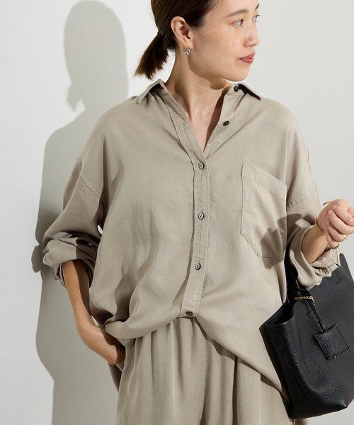 セットアップ対応可》製品染めシャツ（シャツ/ブラウス）｜SLOBE