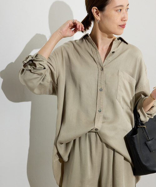 ⭐︎人気アイテム⭐︎slobeiena 製品染めシャツ SLOBE IENA｜《セットアップ対応可》製品染めシャツ | Rakuten