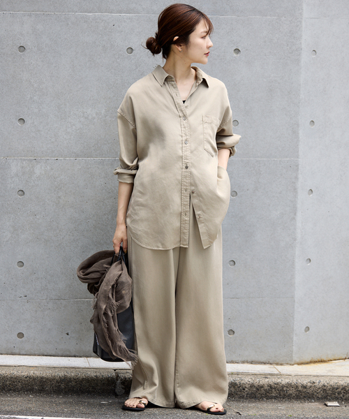 セットアップ対応可》製品染めシャツ（シャツ/ブラウス）｜SLOBE IENA