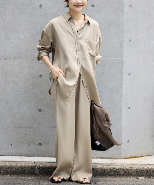 セットアップ対応可》製品染めシャツ（シャツ/ブラウス）｜SLOBE IENA