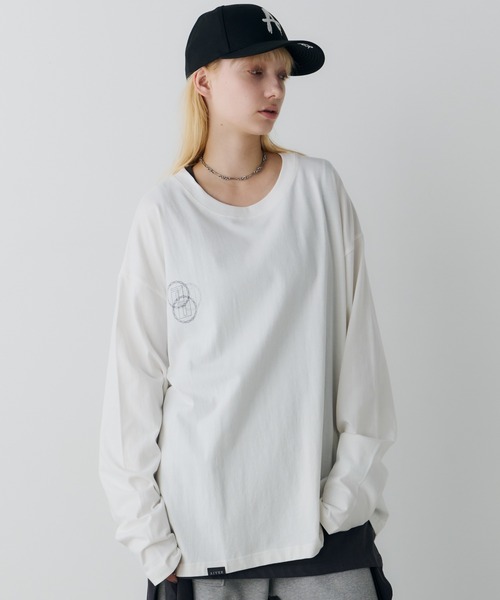 AIVER（アイバー）の「AIVER　エラープリントL/S TEE（Tシャツ/カットソー・メンズ・ブラック/ホワイト/チャコールグレー・LARGE/MEDIUM/SMALL）」の17枚目の写真