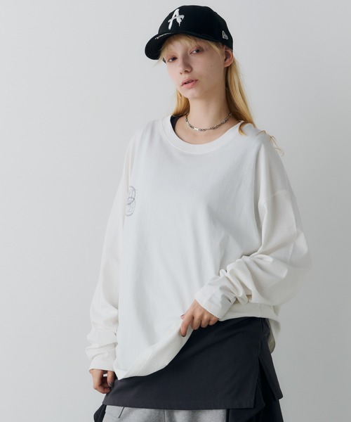 AIVER（アイバー）の「AIVER　エラープリントL/S TEE（Tシャツ/カットソー・メンズ・ブラック/ホワイト/チャコールグレー・LARGE/MEDIUM/SMALL）」の18枚目の写真