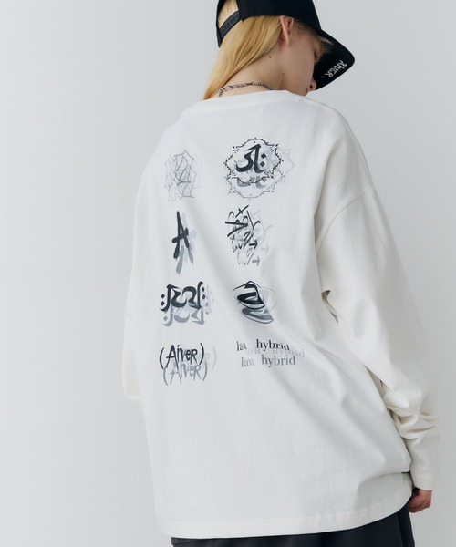 AIVER（アイバー）の「AIVER　エラープリントL/S TEE（Tシャツ/カットソー・メンズ・ブラック/ホワイト/チャコールグレー・LARGE/MEDIUM/SMALL）」の22枚目の写真