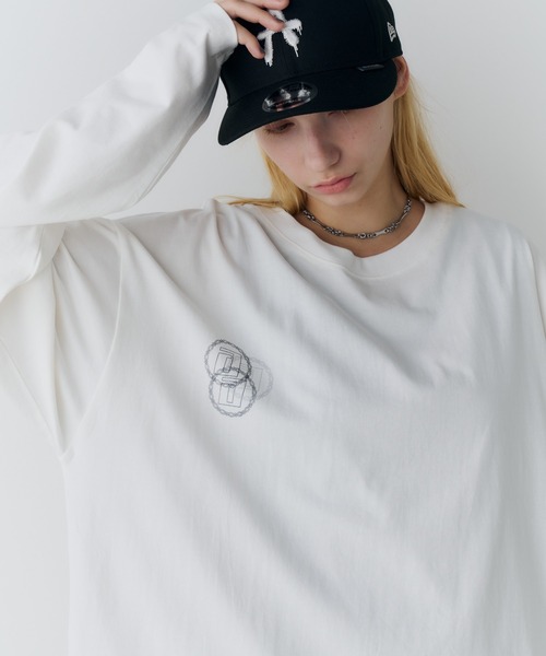 AIVER（アイバー）の「AIVER　エラープリントL/S TEE（Tシャツ/カットソー・メンズ・ブラック/ホワイト/チャコールグレー・LARGE/MEDIUM/SMALL）」の19枚目の写真