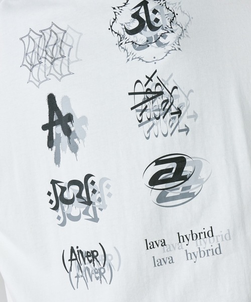 AIVER（アイバー）の「AIVER　エラープリントL/S TEE（Tシャツ/カットソー・メンズ・ブラック/ホワイト/チャコールグレー・LARGE/MEDIUM/SMALL）」の9枚目の写真