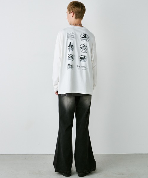 AIVER（アイバー）の「AIVER　エラープリントL/S TEE（Tシャツ/カットソー・メンズ・ブラック/ホワイト/チャコールグレー・LARGE/MEDIUM/SMALL）」の13枚目の写真