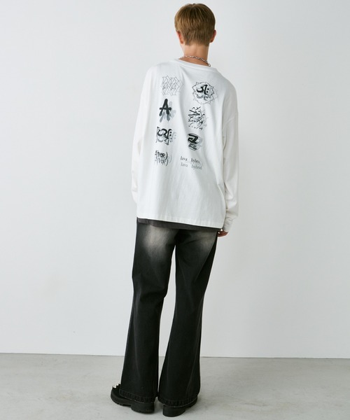 AIVER（アイバー）の「AIVER　エラープリントL/S TEE（Tシャツ/カットソー・メンズ・ブラック/ホワイト/チャコールグレー・LARGE/MEDIUM/SMALL）」の15枚目の写真