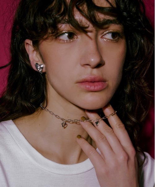 LAPUIS(ラピュイ)の「LAPUIS(ラピュイ) Garden Heart pierced earrings(ピアス(両耳用)・レディース・シルバー/ゴールド・FREE)」の8枚目の写真