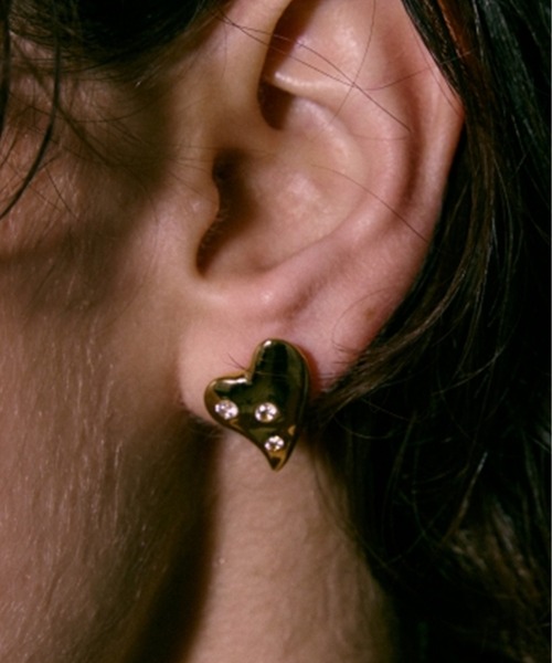 LAPUIS(ラピュイ)の「LAPUIS(ラピュイ) Garden Heart pierced earrings(ピアス(両耳用)・レディース・シルバー/ゴールド・FREE)」の9枚目の写真
