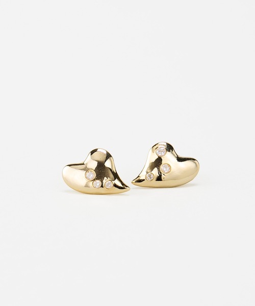 LAPUIS(ラピュイ)の「LAPUIS(ラピュイ) Garden Heart pierced earrings(ピアス(両耳用)・レディース・シルバー/ゴールド・FREE)」の12枚目の写真