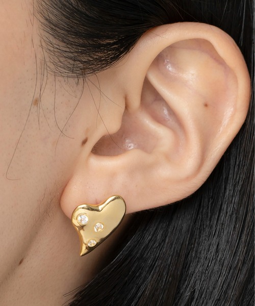 LAPUIS(ラピュイ)の「LAPUIS(ラピュイ) Garden Heart pierced earrings(ピアス(両耳用)・レディース・シルバー/ゴールド・FREE)」の22枚目の写真