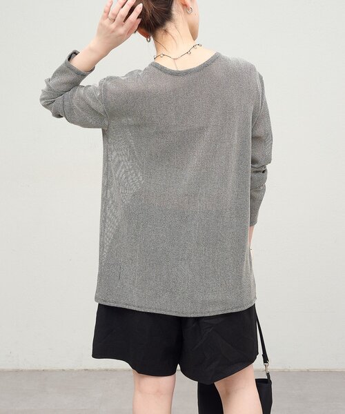 Omekashi(オメカシ)の「リネンショートパンツ(その他パンツ・レディース・ベージュ/ブラック・36/38)」の5枚目の写真