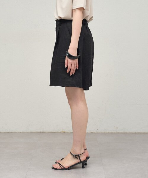 Omekashi(オメカシ)の「リネンショートパンツ(その他パンツ・レディース・ベージュ/ブラック・36/38)」の14枚目の写真