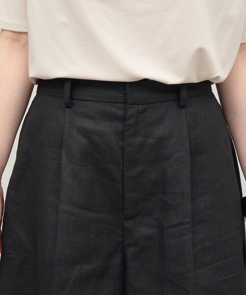 Omekashi(オメカシ)の「リネンショートパンツ(その他パンツ・レディース・ベージュ/ブラック・36/38)」の16枚目の写真