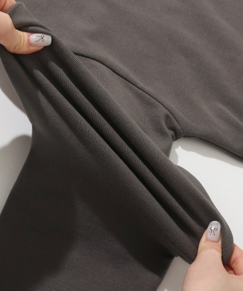 KRIFF MAYER Kid's Collection（クリフメイヤーキッズコレクション）の「【裏微起毛･伸縮性･ストレッチ】のびふわ袖切替Tシャツ（Tシャツ/カットソー・キッズ・ピンク/ライトグリーン/チャコール/グレー/ブルー・120/130/140/150/160/170）」の8枚目の写真