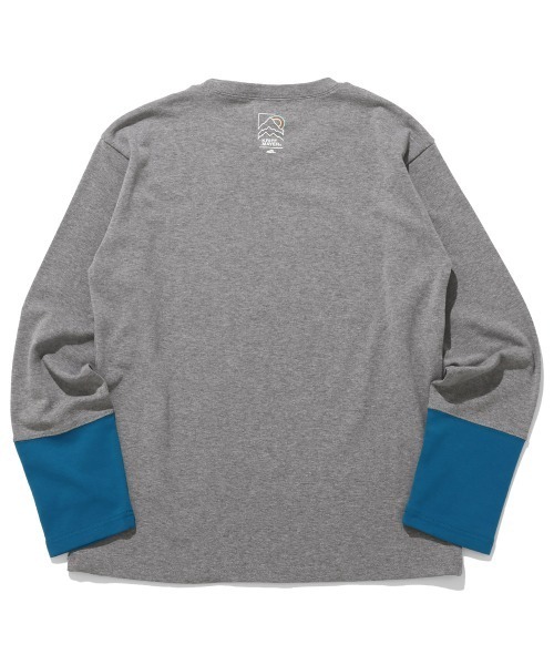 KRIFF MAYER Kid's Collection（クリフメイヤーキッズコレクション）の「【裏微起毛･伸縮性･ストレッチ】のびふわ袖切替Tシャツ（Tシャツ/カットソー・キッズ・ピンク/ライトグリーン/チャコール/グレー/ブルー・120/130/140/150/160/170）」の21枚目の写真