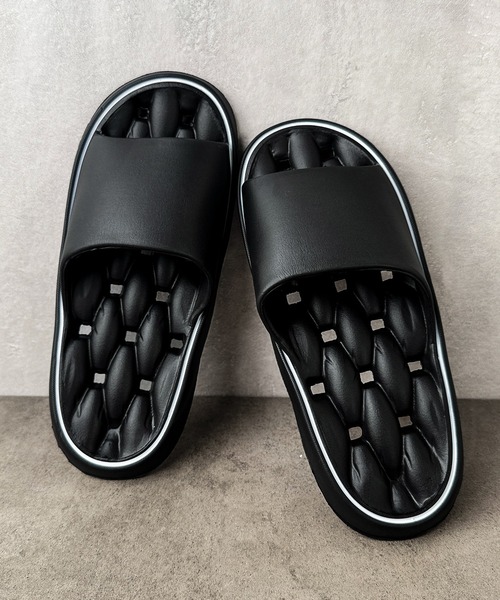 CALIFORNIA OUTFITTERS（カリフォルニア アウトフィッターズ）の「6C42 ユニセックス クッションソール　リカバリーライクサンダル（サンダル・メンズ・ブラック/グレー/ホワイト・39/41/43/45/37）」の2枚目の写真