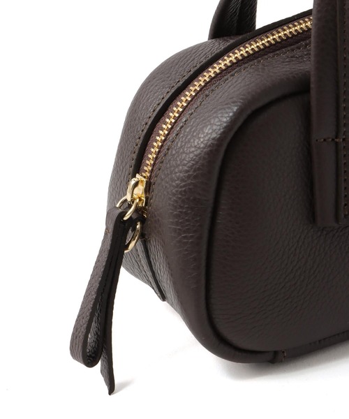 CHRISTIAN VILLA（クリスチャンヴィラ）の「CHRISTIAN VILLA / mini boston bag(ミニボストンバッグ 6355)（ショルダーバッグ・レディース・ブラウン/ブラック・FREE）」の6枚目の写真