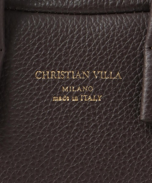 CHRISTIAN VILLA（クリスチャンヴィラ）の「CHRISTIAN VILLA / mini boston bag(ミニボストンバッグ 6355)（ショルダーバッグ・レディース・ブラウン/ブラック・FREE）」の10枚目の写真