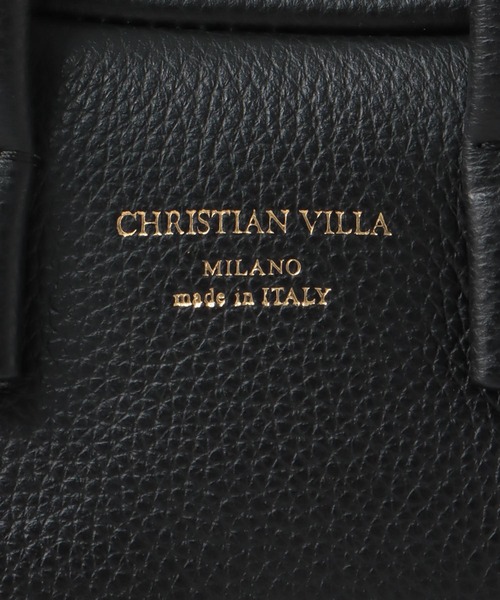 CHRISTIAN VILLA（クリスチャンヴィラ）の「CHRISTIAN VILLA / mini boston bag(ミニボストンバッグ 6355)（ショルダーバッグ・レディース・ブラウン/ブラック・FREE）」の11枚目の写真