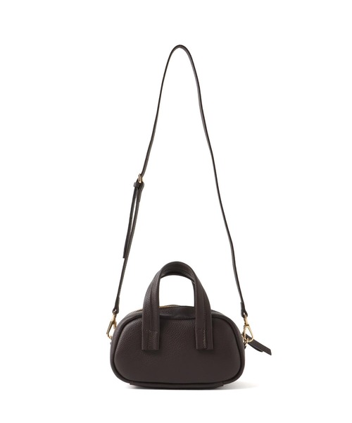 CHRISTIAN VILLA（クリスチャンヴィラ）の「CHRISTIAN VILLA / mini boston bag(ミニボストンバッグ 6355)（ショルダーバッグ・レディース・ブラウン/ブラック・FREE）」の7枚目の写真