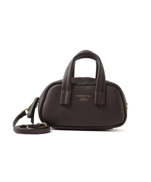 CHRISTIAN VILLA（クリスチャンヴィラ）の「CHRISTIAN VILLA / mini boston bag(ミニボストンバッグ 6355)（ショルダーバッグ・レディース・ブラウン/ブラック・FREE）」の15枚目の写真