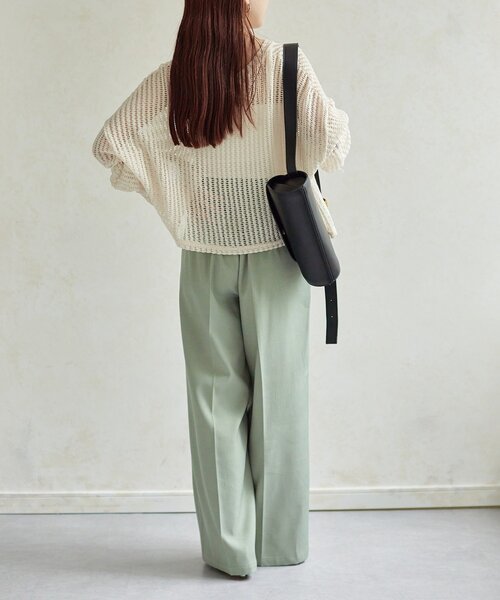 Thevon(ゼボン)の「ショート丈メッシュニット(ニット/セーター・レディース・ベージュ/サンドベージュ/ブラック/ライム・FREE)」の22枚目の写真