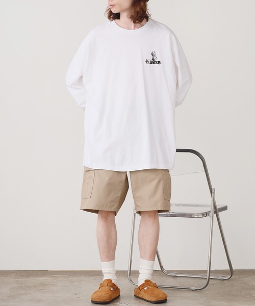 WBSB(ダブルビーエスビー)の「WBSB/ダブルビーエスビー DGG L/S TEE Tシャツ メンズ 秋物 秋服 2026年秋冬(Tシャツ/カットソー・メンズ・ブラック/ホワイト・XL/M/L)」の7枚目の写真