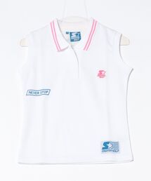 《STARTER GOLF》スターターゴルフ STARTERロゴ刺繍ノースリーブポロシャツレディース SG-123010