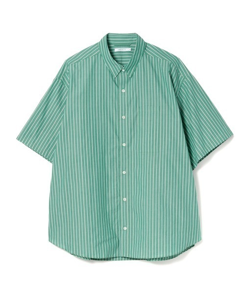 Sandinista(サンディニスタ)の「Sandinista Stripe Oversized Pocket S/S Shirt(サンディニスタ ストライプ オーバーサイズ ポケット ショートスリーブシャツ)(シャツ/ブラウス・メンズ・グリーン/レッド・MEDIUM/LARGE)」の3枚目の写真