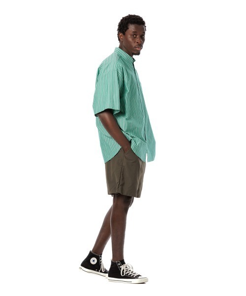 Sandinista(サンディニスタ)の「Sandinista Stripe Oversized Pocket S/S Shirt(サンディニスタ ストライプ オーバーサイズ ポケット ショートスリーブシャツ)(シャツ/ブラウス・メンズ・グリーン/レッド・MEDIUM/LARGE)」の10枚目の写真