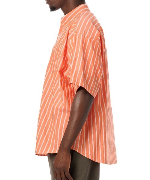 Sandinista(サンディニスタ)の「Sandinista Stripe Oversized Pocket S/S Shirt(サンディニスタ ストライプ オーバーサイズ ポケット ショートスリーブシャツ)(シャツ/ブラウス・メンズ・グリーン/レッド・MEDIUM/LARGE)」の14枚目の写真