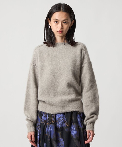 EMMEL REFINES（エメルリファインズ）の「＜EMMEL REFINES＞EM FOX/W/CA ニットプルオーバー（ニット/セーター・レディース・レッド/ライトグレー/パープル・FREE）」の21枚目の写真