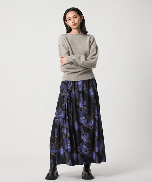 EMMEL REFINES（エメルリファインズ）の「＜EMMEL REFINES＞EM FOX/W/CA ニットプルオーバー（ニット/セーター・レディース・レッド/ライトグレー/パープル・FREE）」の14枚目の写真