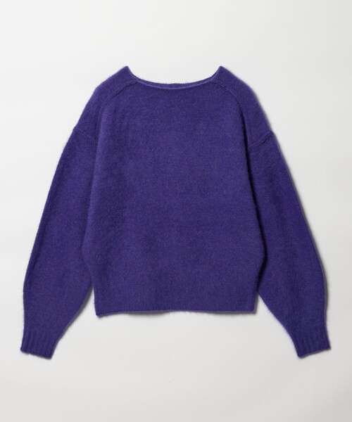 EMMEL REFINES（エメルリファインズ）の「＜EMMEL REFINES＞EM FOX/W/CA ニットプルオーバー（ニット/セーター・レディース・レッド/ライトグレー/パープル・FREE）」の4枚目の写真