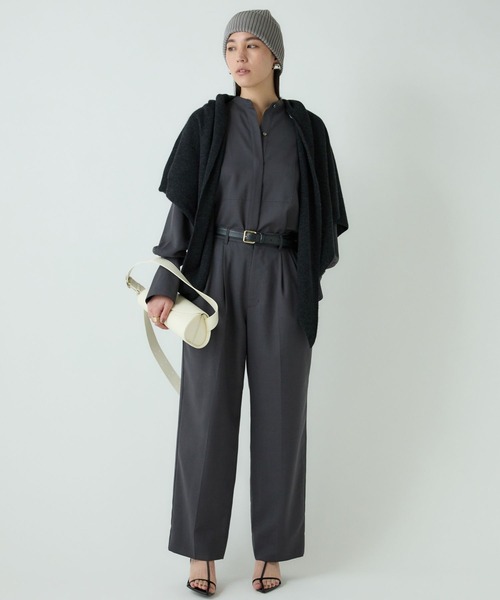 Chaos(カオス)の「Chaos(カオス)/オルトパンツ 【セットアップ可】(スラックス・レディース・ブラウン/チャコールグレー・38/36)」の5枚目の写真