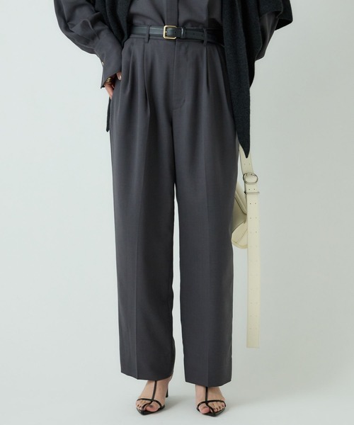 Chaos(カオス)の「Chaos(カオス)/オルトパンツ 【セットアップ可】(スラックス・レディース・ブラウン/チャコールグレー・38/36)」の10枚目の写真