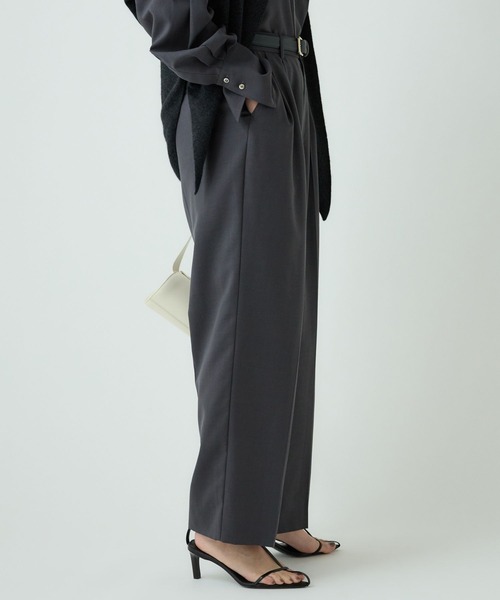 Chaos(カオス)の「Chaos(カオス)/オルトパンツ 【セットアップ可】(スラックス・レディース・ブラウン/チャコールグレー・38/36)」の11枚目の写真