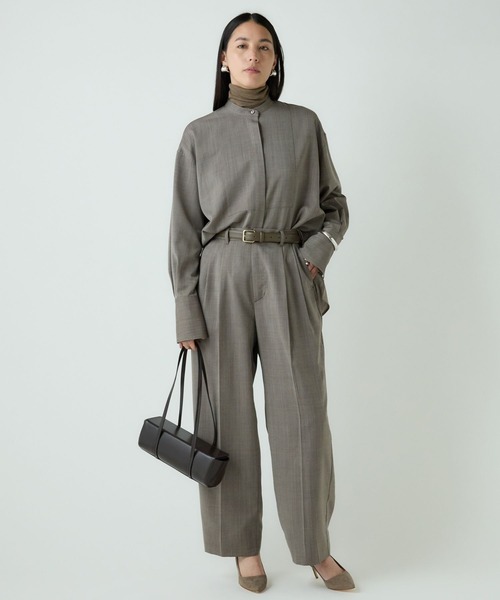 Chaos(カオス)の「Chaos(カオス)/オルトパンツ 【セットアップ可】(スラックス・レディース・ブラウン/チャコールグレー・38/36)」の13枚目の写真