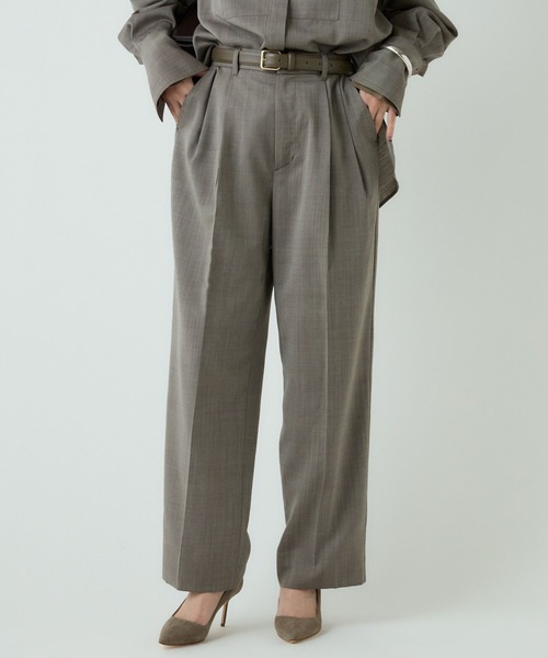 Chaos(カオス)の「Chaos(カオス)/オルトパンツ 【セットアップ可】(スラックス・レディース・ブラウン/チャコールグレー・38/36)」の19枚目の写真