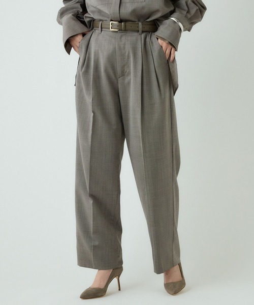 Chaos(カオス)の「Chaos(カオス)/オルトパンツ 【セットアップ可】(スラックス・レディース・ブラウン/チャコールグレー・38/36)」の20枚目の写真