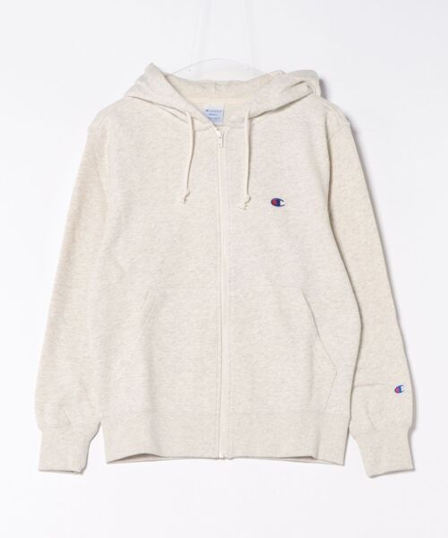 Champion(チャンピオン)の「【Champion】C3-Y137/ZIP HOODED SWEATSHIRT/ジップアップフーディー/チャンピオン(パーカー・メンズ・チョコ/ブラック/ホワイト/ネイビー/オートミール/グレー/ブルーグリーン/グレイッシュベージュ・S/XL/L/M)」の5枚目の写真