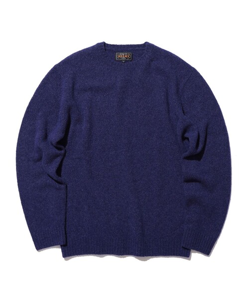 BEAMS PLUS(ビームスプラス)の「7G カシミヤ シルク クルーネック ニット(ニット/セーター・メンズ・グレー/ネイビー/ホワイト/ベージュ・X-LARGE/LARGE/MEDIUM/SMALL)」の4枚目の写真