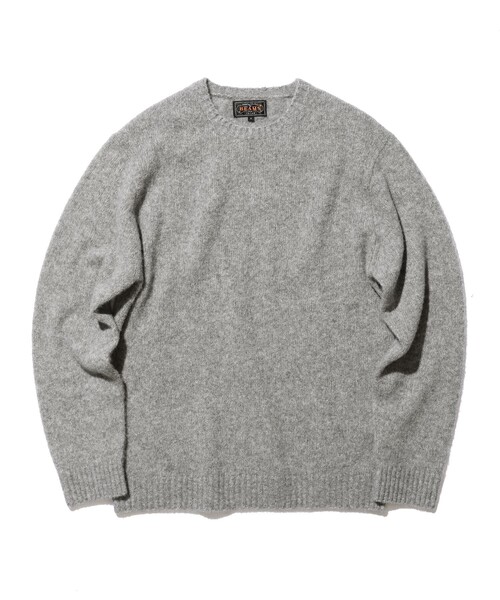 BEAMS PLUS(ビームスプラス)の「7G カシミヤ シルク クルーネック ニット(ニット/セーター・メンズ・グレー/ネイビー/ホワイト/ベージュ・X-LARGE/LARGE/MEDIUM/SMALL)」の14枚目の写真