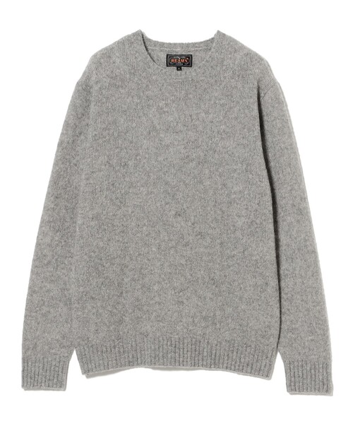 BEAMS PLUS(ビームスプラス)の「7G カシミヤ シルク クルーネック ニット(ニット/セーター・メンズ・グレー/ネイビー/ホワイト/ベージュ・X-LARGE/LARGE/MEDIUM/SMALL)」の16枚目の写真
