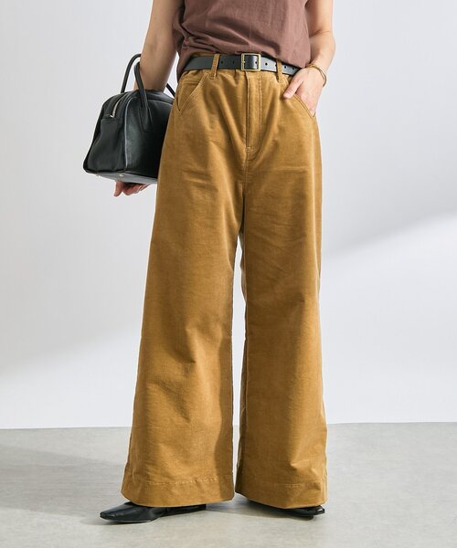 RIVE DROITE(リヴドロワ)の「【トレンド秋カラー】ストレッチコールフレアパンツ(その他パンツ・レディース・キャメル/ブラウン・38/36)」の1枚目の写真