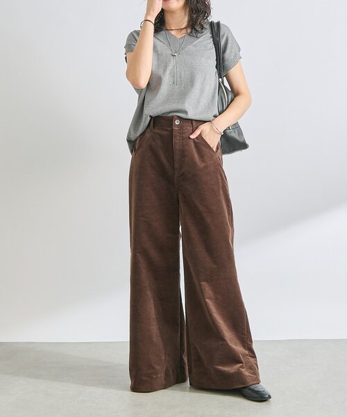 RIVE DROITE(リヴドロワ)の「【トレンド秋カラー】ストレッチコールフレアパンツ(その他パンツ・レディース・キャメル/ブラウン・38/36)」の18枚目の写真