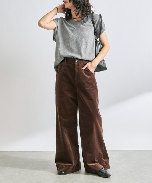 RIVE DROITE(リヴドロワ)の「【トレンド秋カラー】ストレッチコールフレアパンツ(その他パンツ・レディース・キャメル/ブラウン・38/36)」の17枚目の写真