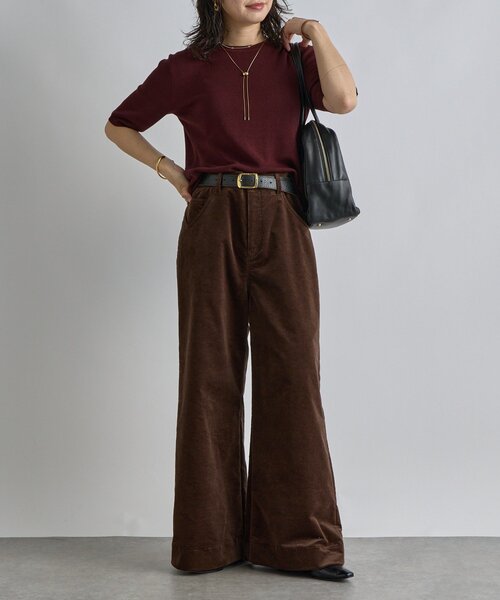 RIVE DROITE(リヴドロワ)の「【トレンド秋カラー】ストレッチコールフレアパンツ(その他パンツ・レディース・キャメル/ブラウン・38/36)」の11枚目の写真